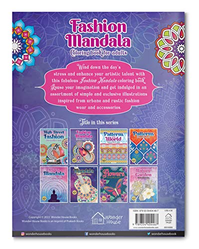 Image of Fashion Mandala Coloring Book For Adults