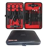 Manicure Set By Aoyuele Nail Clippers Set 18 in 1 Grooming Kit Stainless Steel Professional Pedicure...
