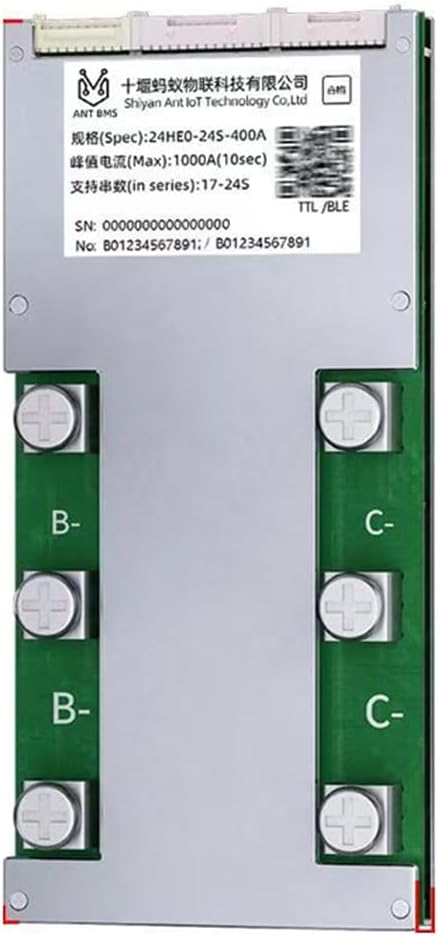 MayiESS Smart BMS 17S 18S 19S 20S 21S 22S 23S 24S for Li-ion LifePO4 LTO Battery 60V 72V 84V 400A Continuous 1000A Peak Smart Balance Board for E-Bike