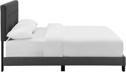 Miniatura 6 de Modway MOD-6000-WHI Amira - Cama tapizada de tela, color blanco