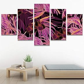 SIGNWIN 5 Panel Canvas Wall Art Modern Art...