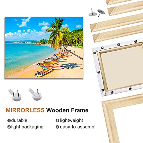 Evneed Diy Canvas Stretcher Bars 16X20 Inch Canvas Frame - Easy To Assemble, Gallery Wrap Oil Frame Kits Canvas Wood Stretcher Bars- For Oil Paintings, Prints, Paint #TOP3
