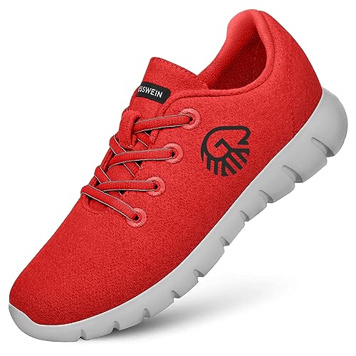 GIESSWEIN Merino Runners Women – Modische Damen Sneaker aus Merinowolle – Atmungsaktive Halbschuhe für gesunden Gang – Bequeme Damen Schuhe für Alltag, Büro & Freizeit