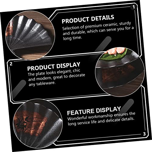 Cabilock 1 Peça De Prato De Sushi Pratos De Aperitivo Bandeja Retangular De Cerâmica Pratos De Doces