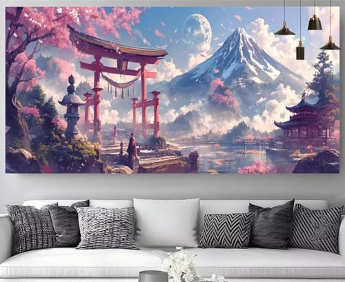 Diamond Painting Montagnes 30x60cm Kit Complet M-Y690 pour Débutant