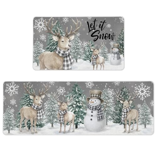 Siilues NX}X Lb`}bg 2Zbg ~ Ⴞ Let It Snow Deer Lb`O p G ~ z[fR[V [vt@C - 17x29  17x47C`