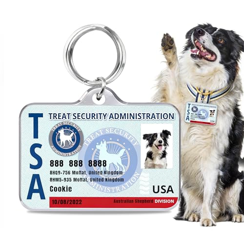 Personalisierte Namensschilder für Katzen & Hunde – Individuelle, beidseitig bedruckte Edelstahl-Marken mit Foto & Text – Tieranhänger für Hunde & Welpen