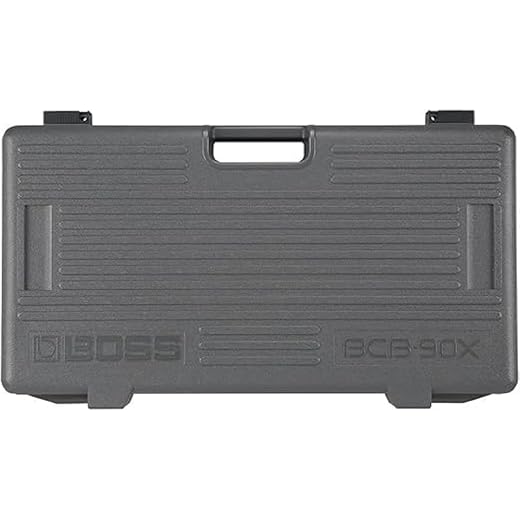 BOSS BCB-90X Large Guitar and Bass Effects Pedal Board And Case with Integrated Lid. Heavy-Duty Moulded Case with Junction Box.