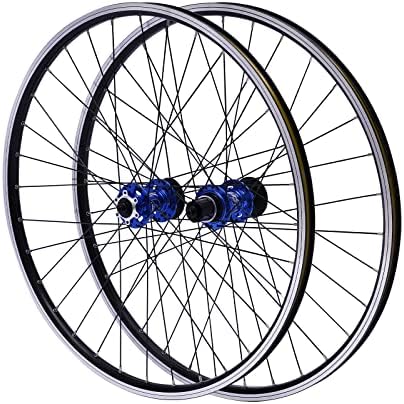 29 Inch Mountain Bike Wheelset Aluminum Alloy Disc Brake MTB Wheelset Quick Release Double Six-Hole Disc Front and Rear Bike Wheels Mountain Bicycle Wheels Set (red)