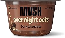 MUSH Overnight Oats - Dark Chocolate - Good Source of Fiber, Non-GMO, Dairy Free, Gluten Free, 5oz