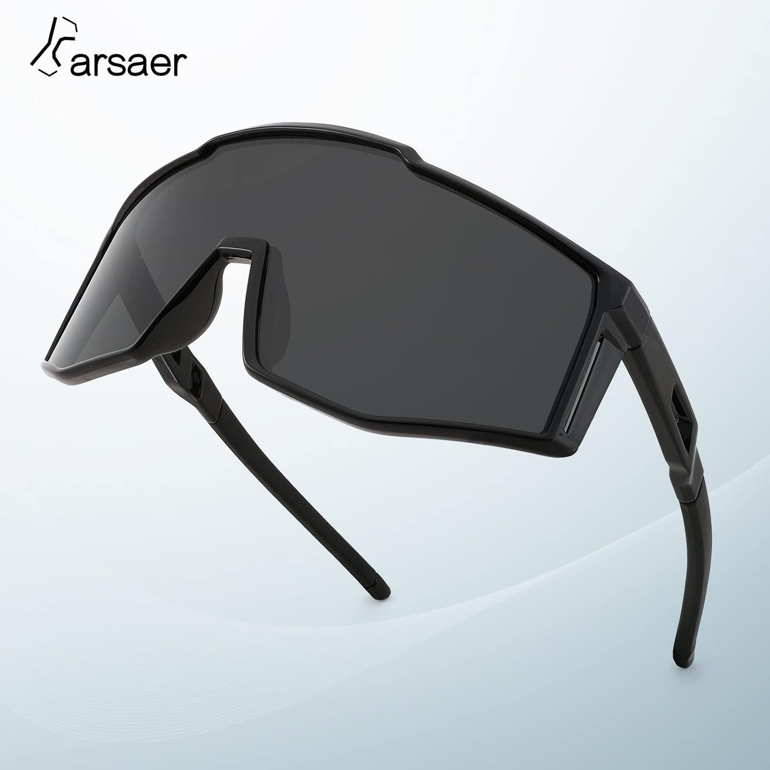 Miniatura 4 de Karsaer Vision Wrap Around Shield - Lentes de sol Rave Neon Visor de una pieza con espejo de los años 80 y 90 para ciclismo y deportes