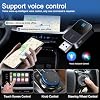 Wireless CarPlay Adapter for Mercedes Benz GLAClass GLB Class GLC Class GLE Class GLS Class, Auto Connect Plug and Play Module, Stable Connection CarPlay Converter, 2 in 1 No Lag Wireless Adapter