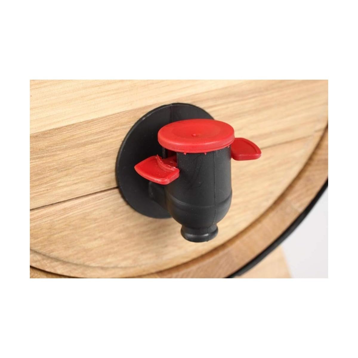 Avilia Tonneau à vin de Sol : Distributeur Baril en Bois 5,5 L – Style Unique – fûts en Bois pour décoration – Couleur Naturelle et élégante