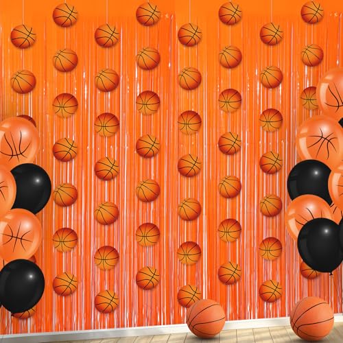 WovWeave 10 Pcs Basketball Party Decorations Backdrop