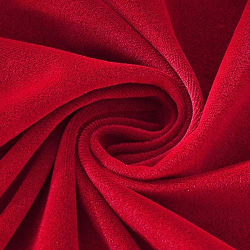 Jueyingbaili Throw Pillow Covers Velvet Decorative 2 Packs Ultra-Soft Red Pillowcase 18 X 18 Inch For Couch,Christmas,Sofa,Bedroom,Car,Square Solid Color #TOP2