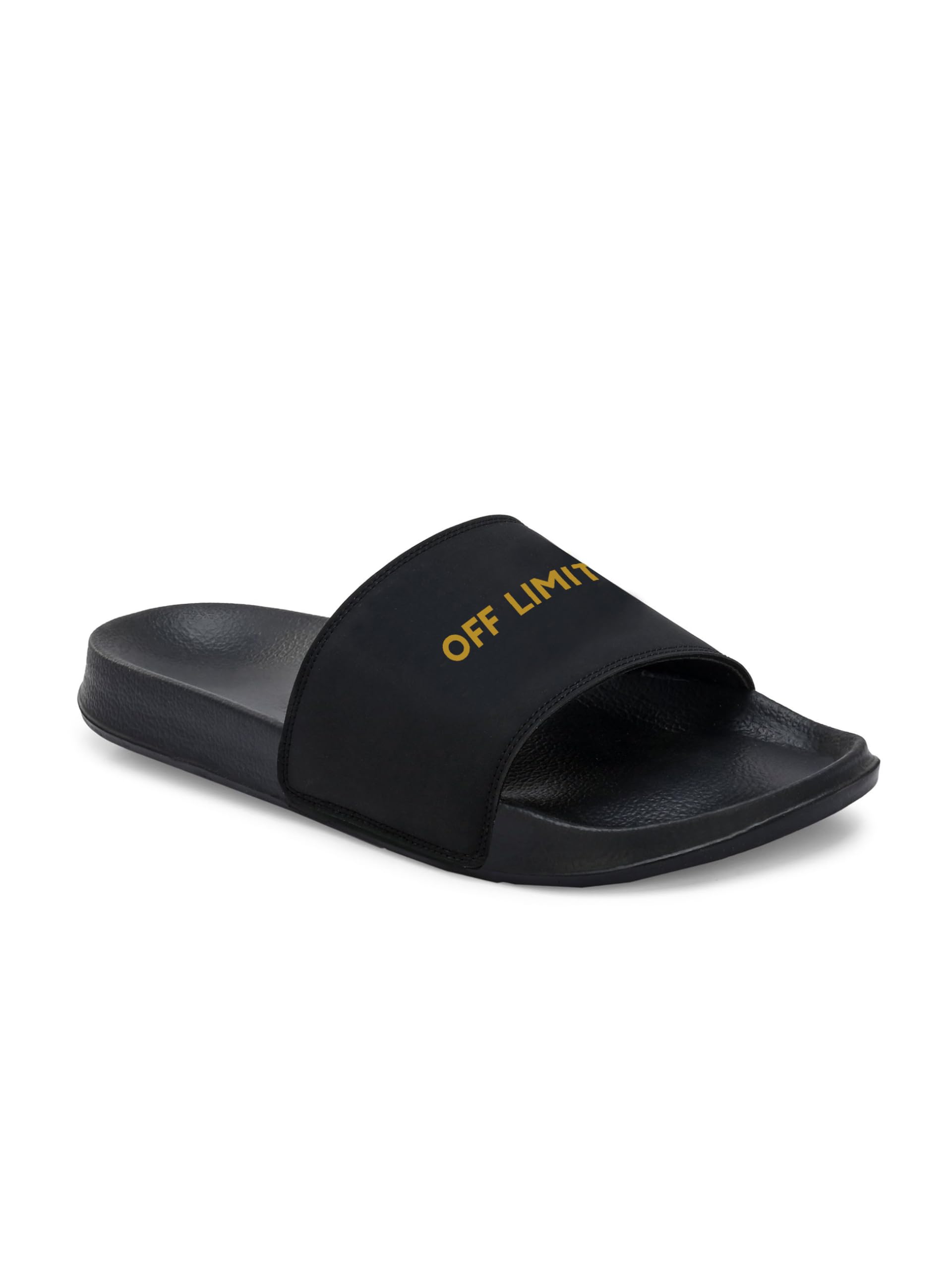 OFF LIMITS Mens Sandy Sliders, Black/Gold, 6 UK (B0D6BNPX2C) Amazon Price History, Amazon Price Tracker