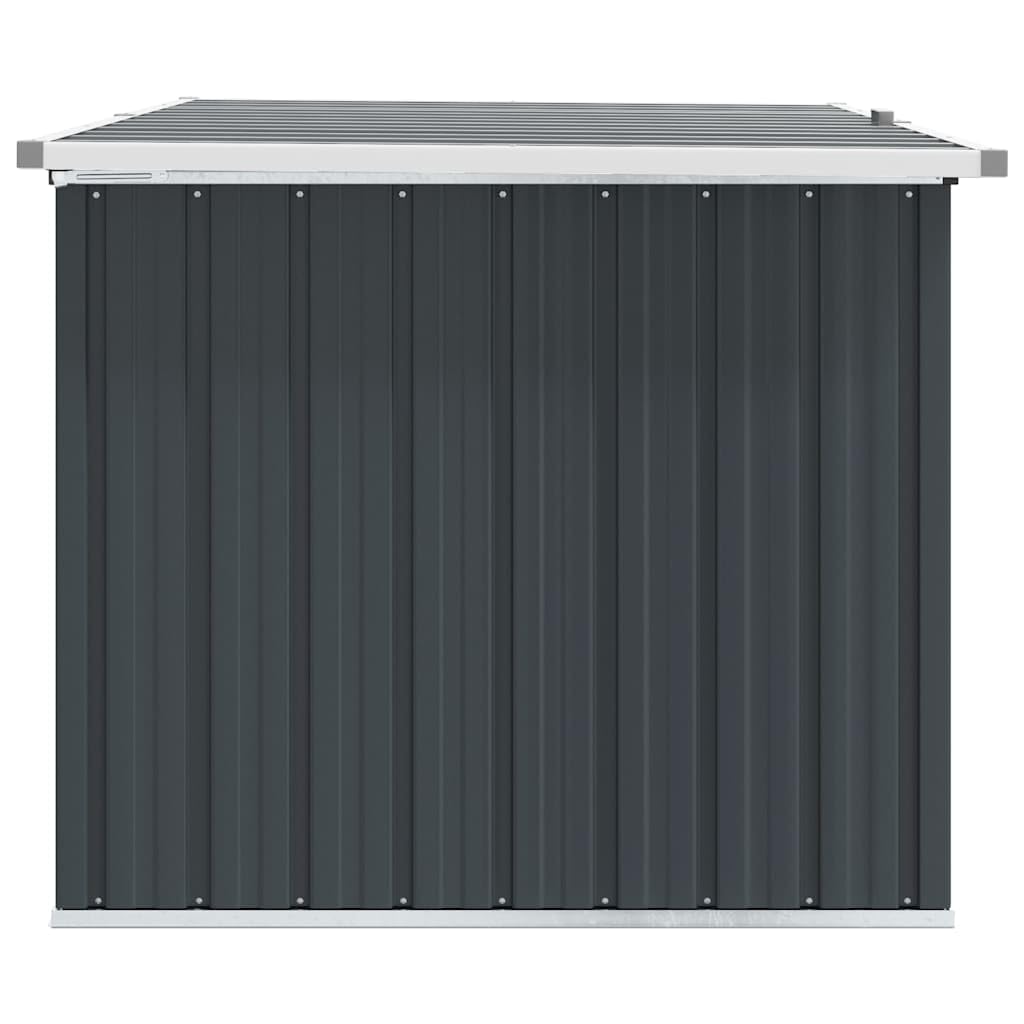 Gartenbox Anthrazit verzinkter Stahl 149x99x93 cm mit Klappdeckel wetterfest wasserdicht Stauraum für Kissen Auflagen Balkon Terrasse Outdoor Schutz Sitzbank