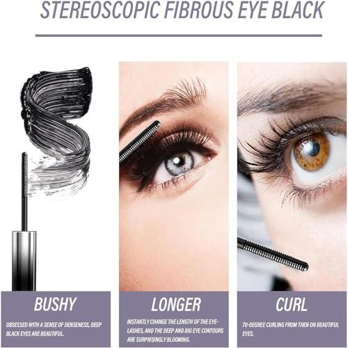 ASMAYSA Iron Mascara - Iron Strong Mascara, 3D Curling Eyelash Iron Strong Mascara, Washable Extra Slim Metal Bristleless Mascara, Non-Clumping,Smudge Proof, Natural Long Lasting Mascara - Image 5