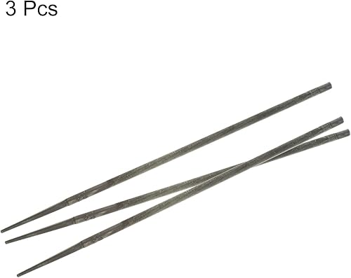 Miniatura 3 de PATIKIL Limas de motosierra de 0.217 in, 1 juego3 piezas de rodamientos redondos de acero para afilar cadenas de motosierra para carpintería de