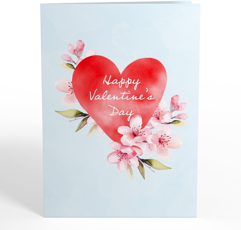 Lovepop Valentines Day Card for Her, Him - 3D Romantic Greeting Pop-Up Cards - Cherry Blossom Tree - 5" x 7" - Blank Notecard & Envelope Included - Image 3