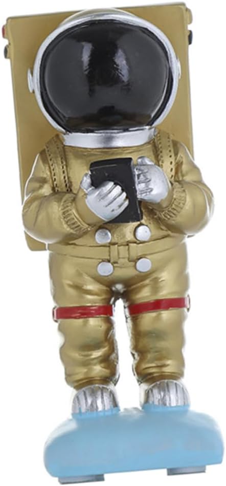 COLLBATH Creative Resin Astronaut Phone Holder Stand Fun Desktop Cell Phone Stand for Office Home Bedroom Unique Decorative Accessory for Smartphones Tablets image 4