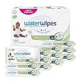 WaterWipes Sensitive+ Baby & Toddler Wipes, 3-In-1 Cleans, Cares, Protects, 99.9% Water, Textured Clean, Unscented & Hypoallergenic, 720 Count (12 Packs)