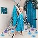 Snowman Theme Party Decorations, 9Pcs Blue and White Snowman Honeycomb Centerpieces, Winter Wonderland Movie Birthday Party Table Decorations