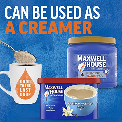 Maxwell House International French Vanilla Café-Style Instant Coffee Beverage Mix (4 ct Pack, 8.4 oz Canisters)