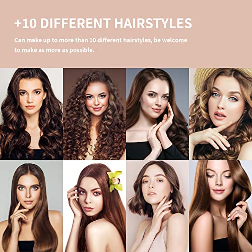 Hair Straightener - Flat Iron - Ceramic Hair Straightener And Curler 2 In 1-Flat Iron For Hair Prizm - 15 S Fast Heating-Maximum 450 Df (1.1 Inch,Champagne Gold) #TOP1