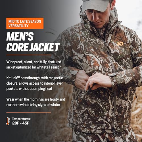 First Lite Men's Core Insulated Jacket - Windproof Camo Hunting Coat4