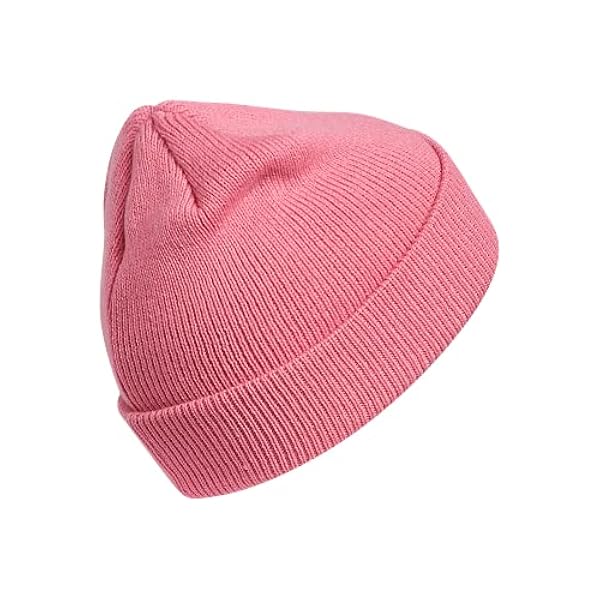 adidas Originals Women's Trefoil Beanie, Rose Tone Pink/White, One Size