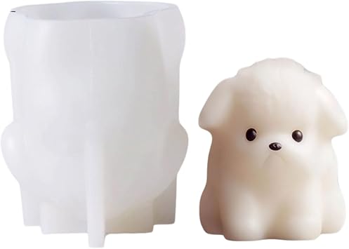 Jello Molds Silicone, Cute Animals Shapes Silicone Milk Jelly Mold, Pudding Mold, Ice Cube Mold, DIY Mousse Cake Mold Candy Chocolate Baking Mold Dog