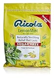 Ricola Sugar Free Lemon Mint Herbal Cough Suppressant Throat Drops, 105ct Bag
