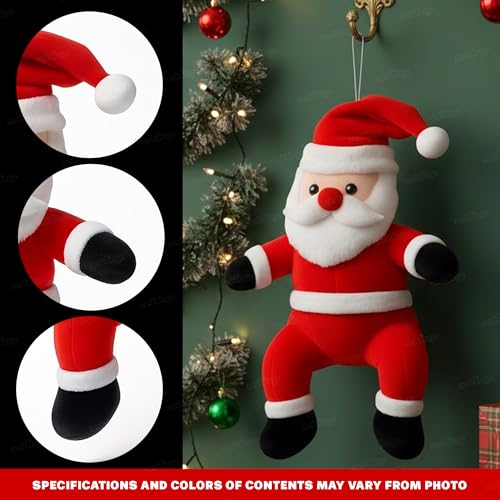 Image of Zest 4 Toyz Christmas Santa Soft Toy for Christmas Party Celebration Decorations Stuffed Animal Plush Toy for Kids Boys & Girls - Red (20 cm)