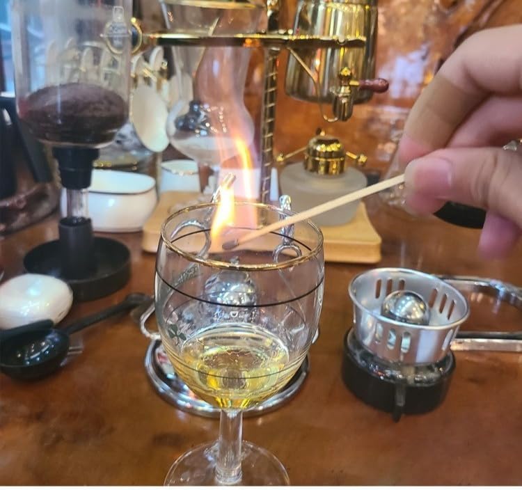 アイリッシュコーヒーマグスタンドコーヒーマグウォーマーコーヒーサイフォンバーナーゴールドカップスタンド ウィスキー・アイルランドコー