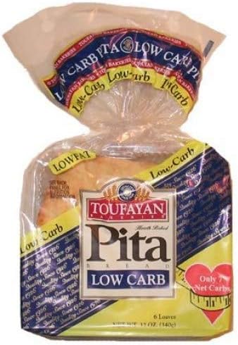 Toufayan Bakeries Low Carb Pita Bread, 6 Loaves