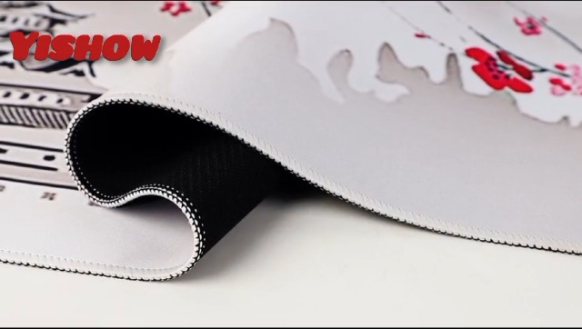 Tubdic Japanese Cherry Blossom Gaming Mouse Pad - XXL Extended Desk Mat With Stitched Edges