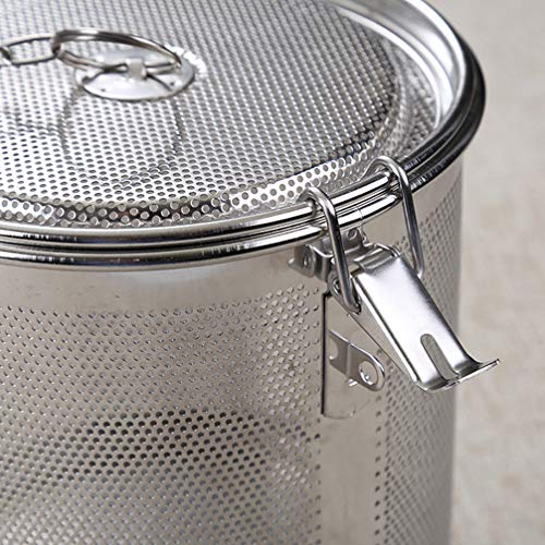 Hemoton Tea Ball Infuser Stainless Steel Mesh Seasoning Bag Filter Cooking Strainer Basket For Spices Loose Leaf Tea (14X15 Silver) #TOP5