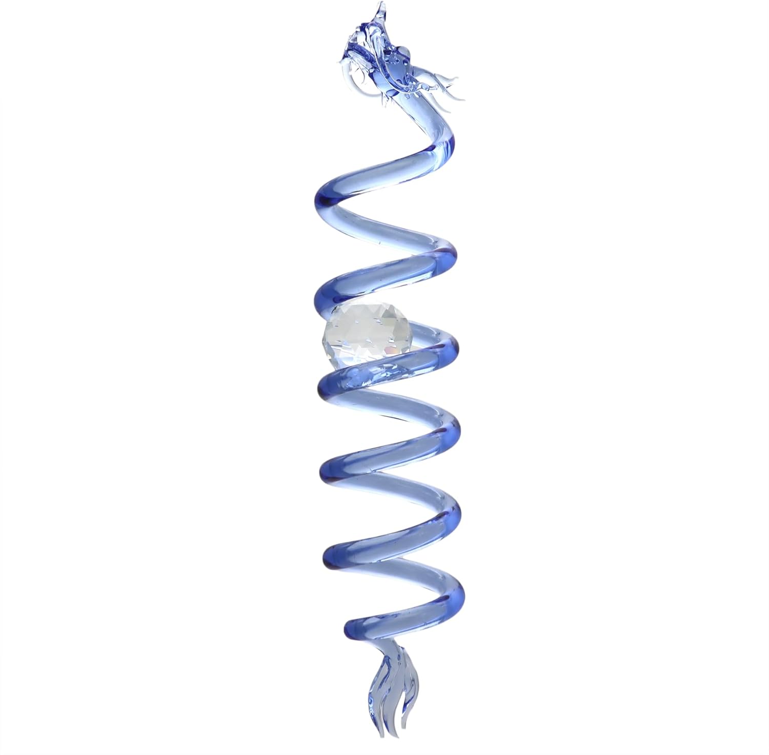 Four Cart Cute Handmade Glassware Dragon Suncatcher Blue