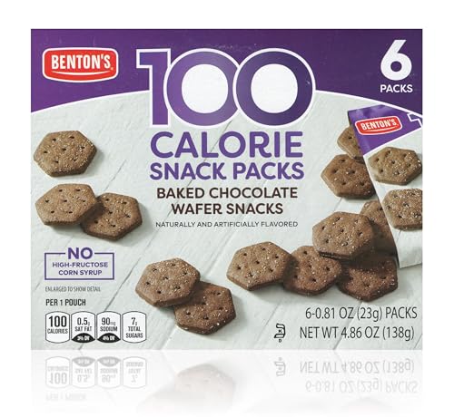 Benton’s 100 Calorie Baked Wafer Snack Packs (1 Box, Chocolate)