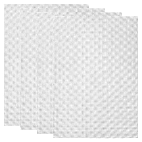 4 Pièces Grillage Anti Rongeur, 30 x 21cm Grillage Inox Alimentaire Grille en Acier Inoxydable Maille Fine Hotte Aspirante, Treillis Métallique Rigide pour Fenêtre, Cuisine Cover