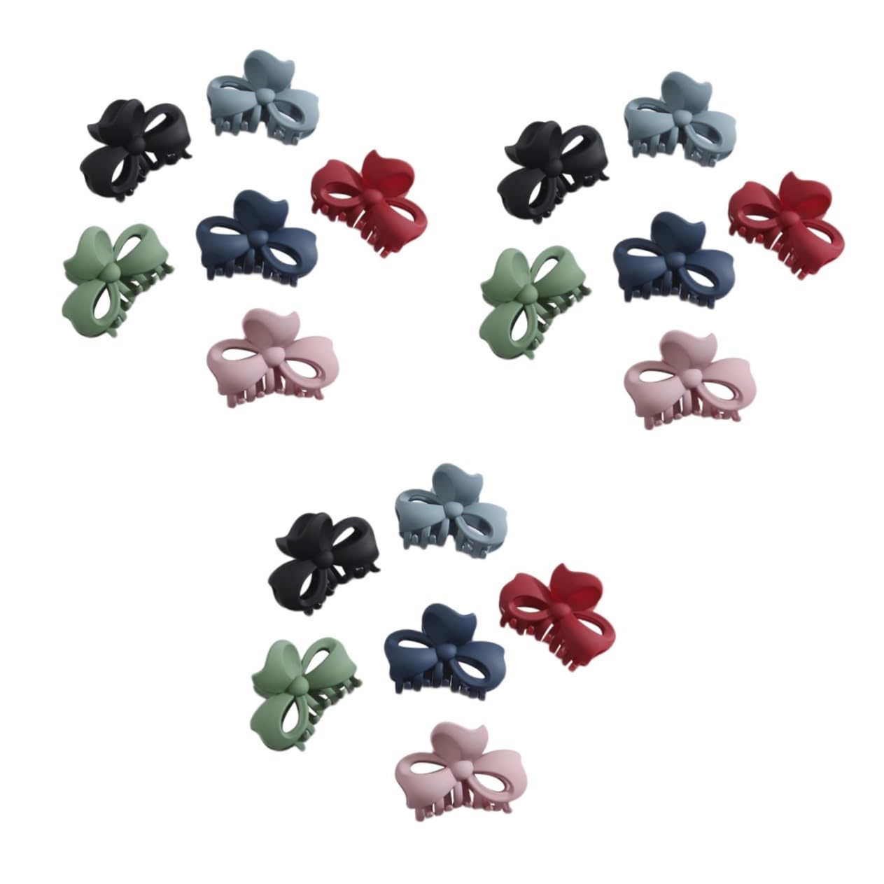 FRCOLOR Lot de 18 barrettes à cheveux pour femmes - Pour filles - Pour carte - Vert clair - Pinces à cheveux - Petites boucles afro - Perruque bleue avec grand clip de bain