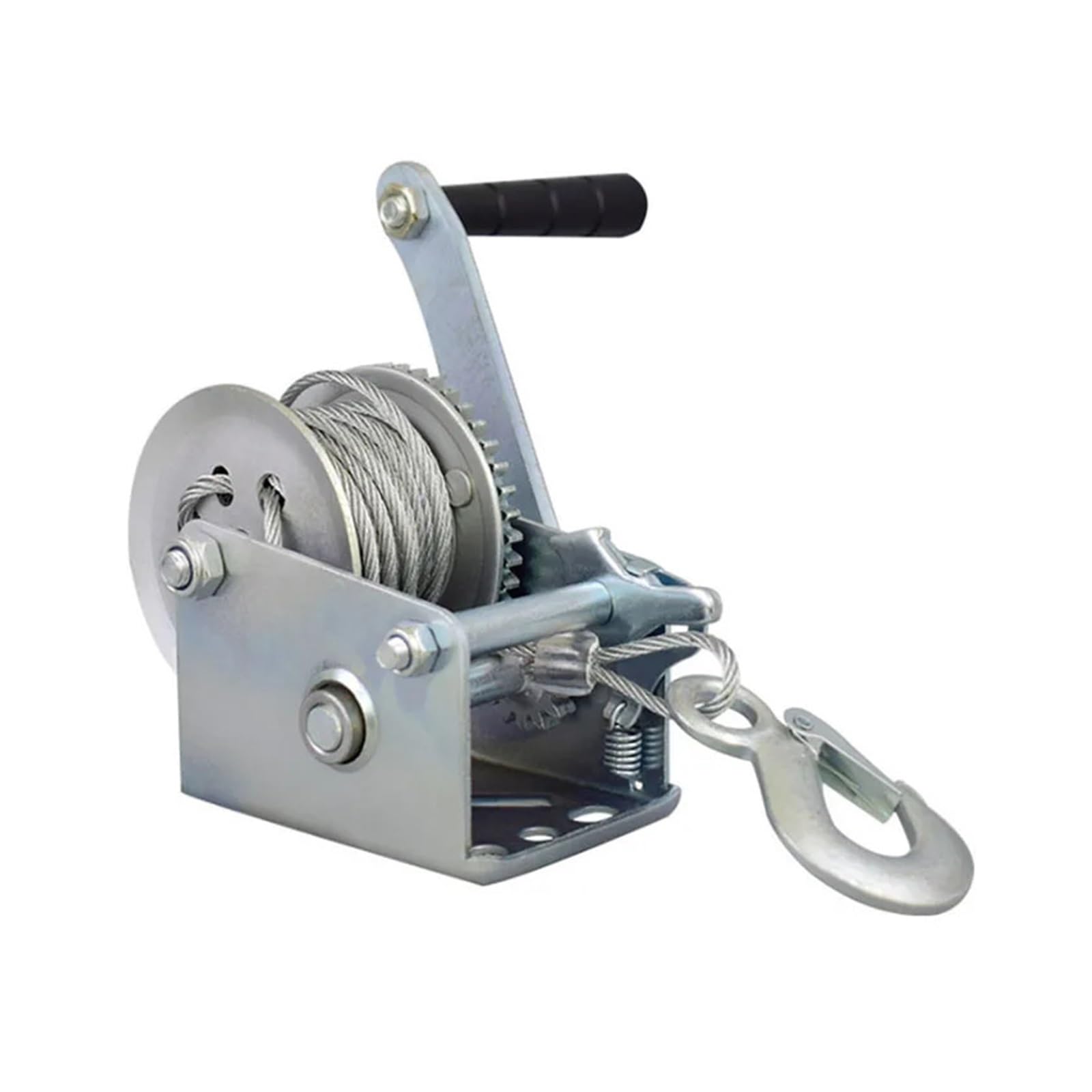 Handseilzug, 725 kg, manueller Seilzug für Bootsanhänger und Wohnwagen, robust, langlebig, einfach zu bedienen, ideal zum Abschleppen und Heben