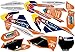 clean orange Aufkleber kompatibel mit KTM SX/SX-F 2016 2017 - EXC/EXC-F 2017-2019