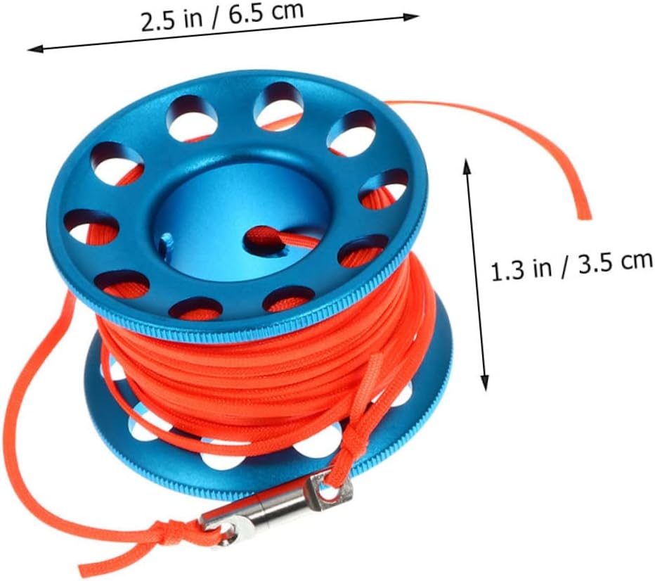 1 Set Underwater Diving Anti-Winder Spool Buoy Snap Hook Diving Reel Spool for Divers