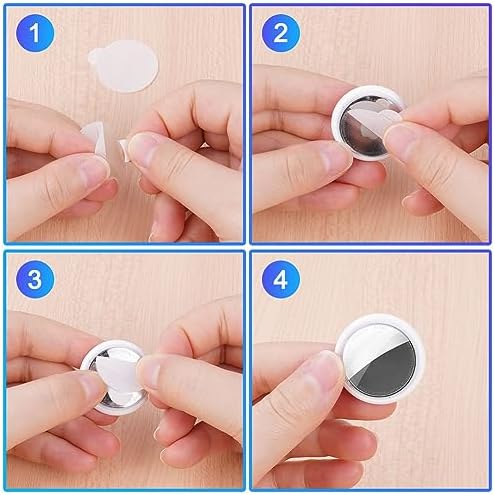 AXFEE AirTag Etui ochronne, skórzane etui ochronne kompatybilne z AirTags, skórzany brelok do AirTag, Mini Apple AirTags, skórzane etui na klucze, czarne