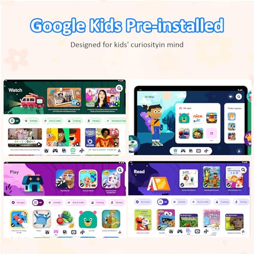 WXUNJA Android 15 Kids Tablet, 2025 Upgraded 10.1 Inch Tablets with Octa-core Processor, 6000mAh Battery, Kid Space, Parental Control,Pre-Loaded Kids Apps, 2.4/5GHZ Dual WiFi, Case Included, Blue by WXUNJA - Image 5