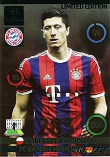 2014/2015 Panini Adrenalyn Champions League EXCLUSIVE Robert Lewandowski Limited Edition MINT! Rare Card Imported from Eur...