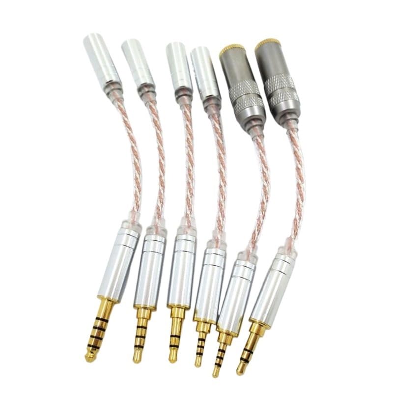 Cable de audio HiFi Balance macho de 2,5 mm a 3,5 mm, 4,4 mm, adaptador de línea de conversión de auriculares hembra (4)