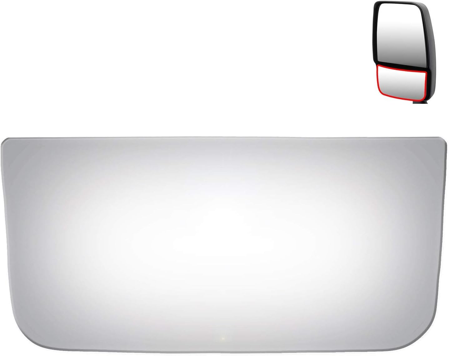 Lower Tow Mirror Glass Replacement for 2003-2017 CHEVROLET EXPRESS 3500